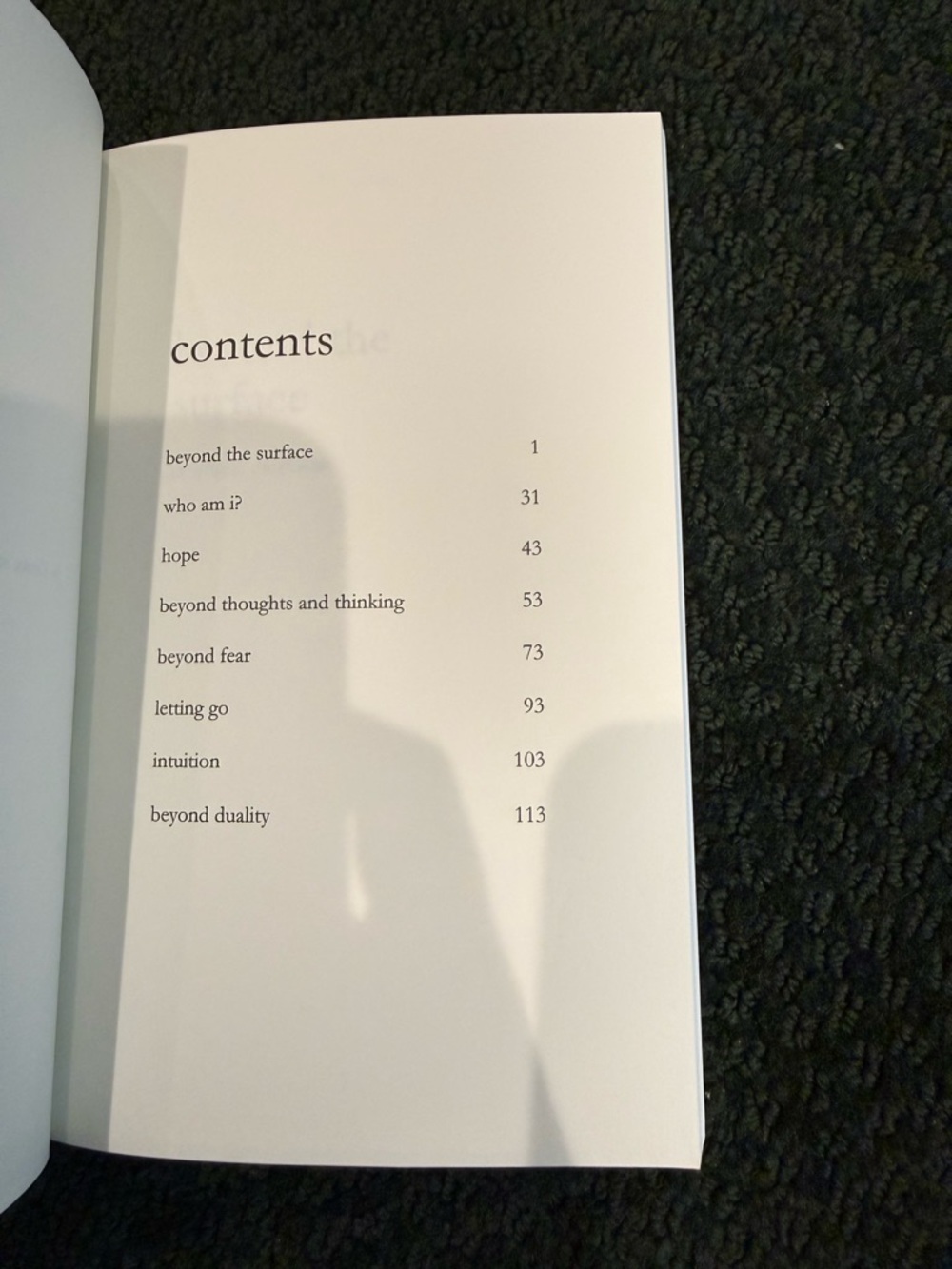 Beyond Thoughts Paperback Book - White Cover with Black Design - Picture 5 of 6